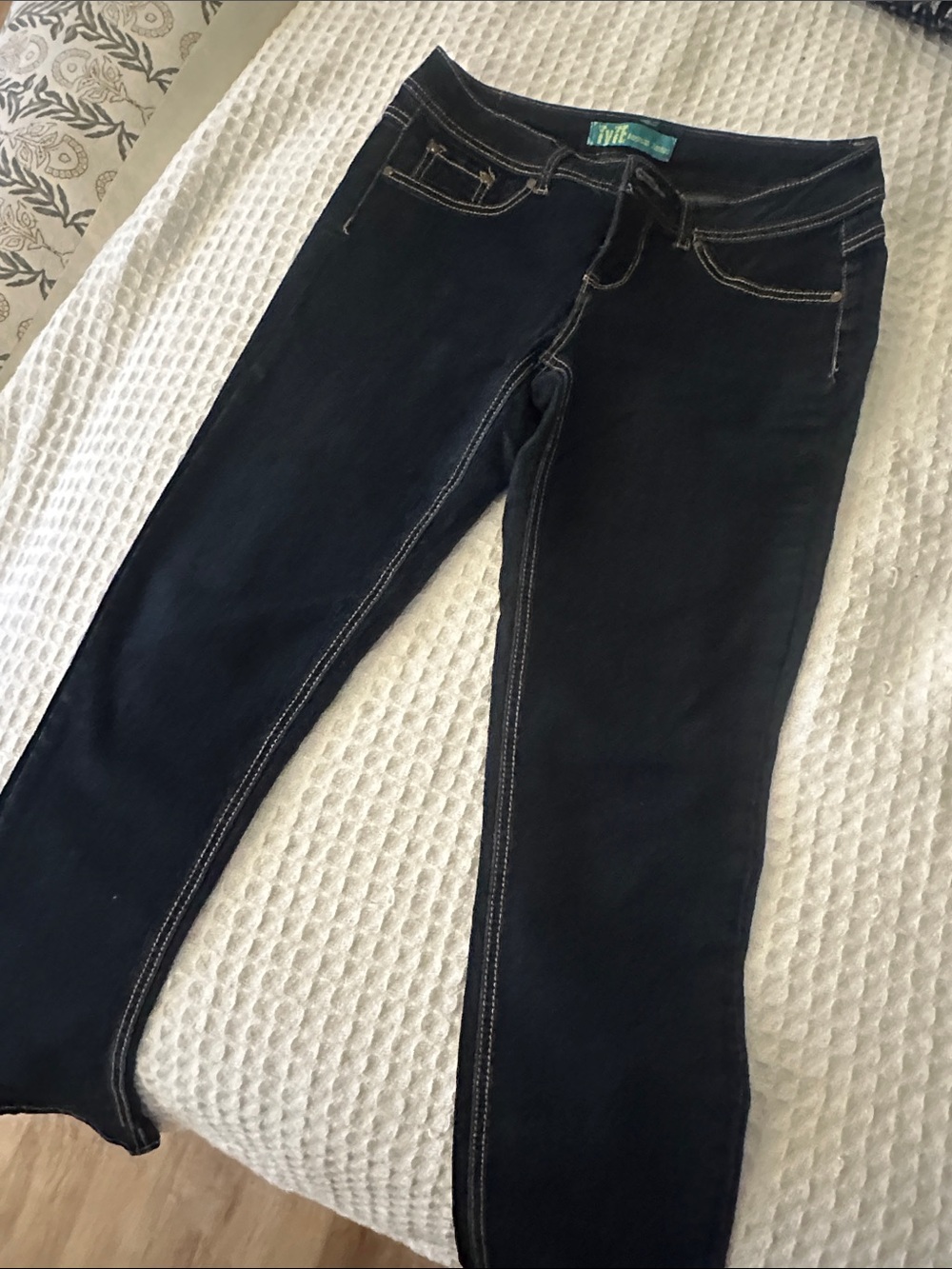 Tyte Jeans Black Skinny Jeans with Contrast Stitching